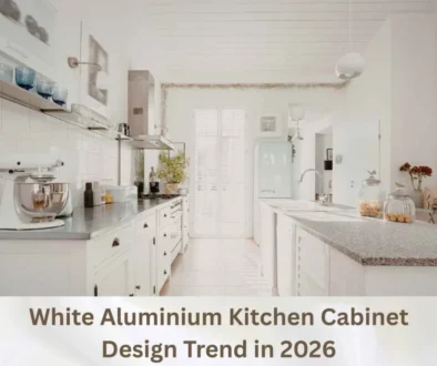 white aluminium kitchen cabinet in abu dhabi