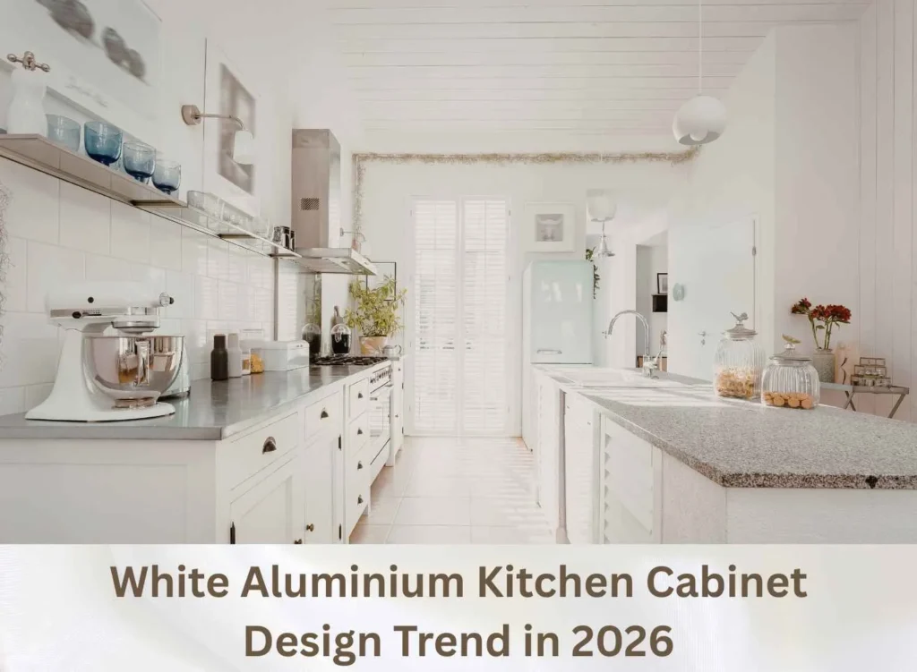 white aluminium kitchen cabinet in abu dhabi